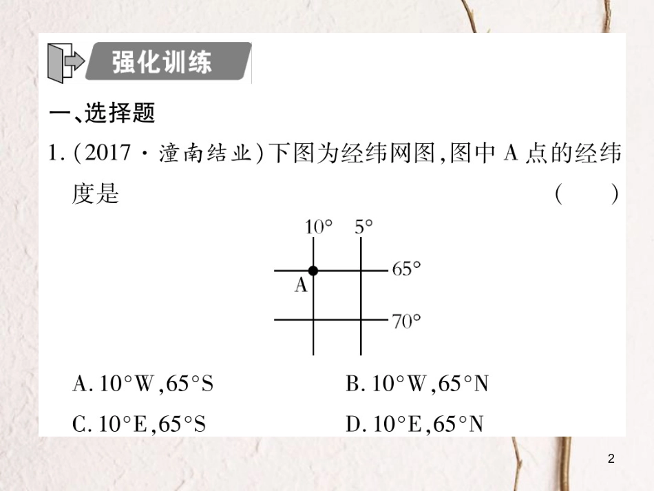 中考地理总复习 专题突破一 地理图表习题课件(1)_第2页