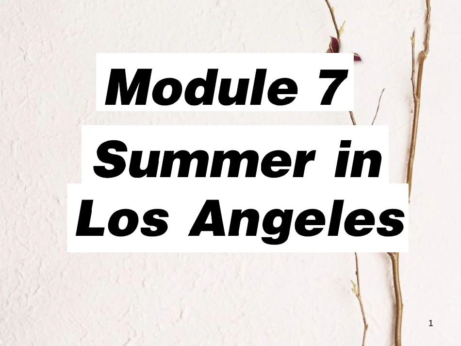 八年级英语下册 Module 7 Summer in Los Angeles Unit 1 Please write to me and send me some photos习题课件 （新版）外研版(1)_第1页