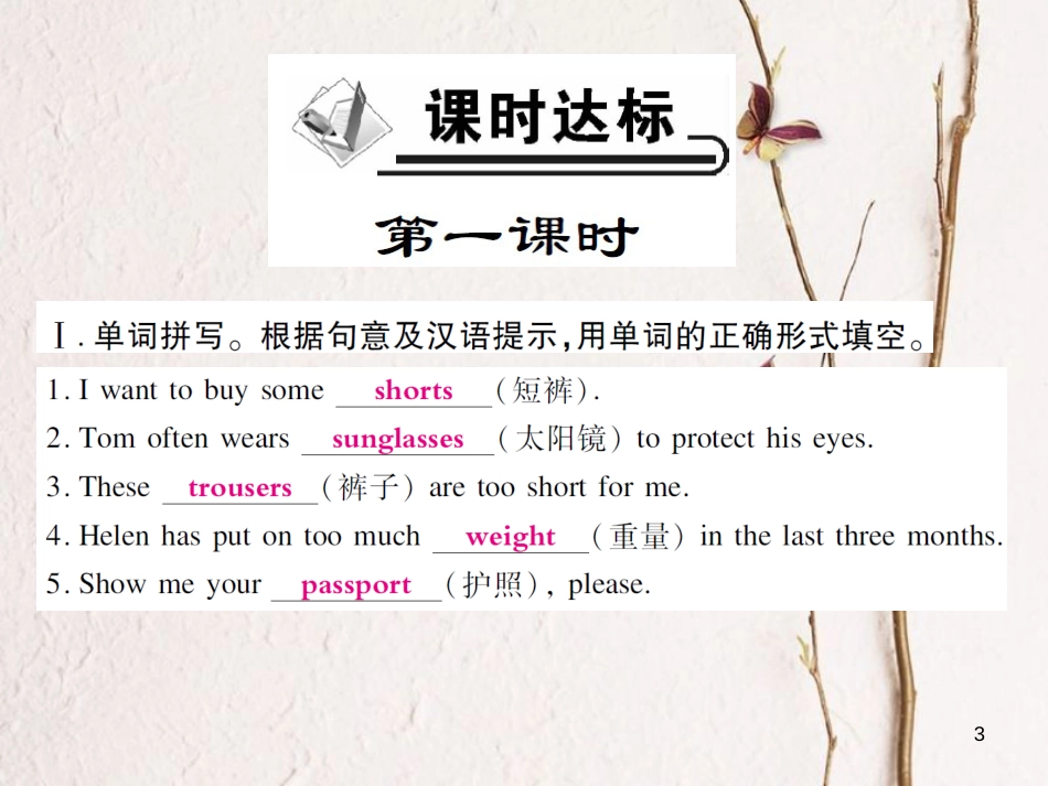 八年级英语下册 Module 7 Summer in Los Angeles Unit 1 Please write to me and send me some photos习题课件 （新版）外研版(1)_第3页