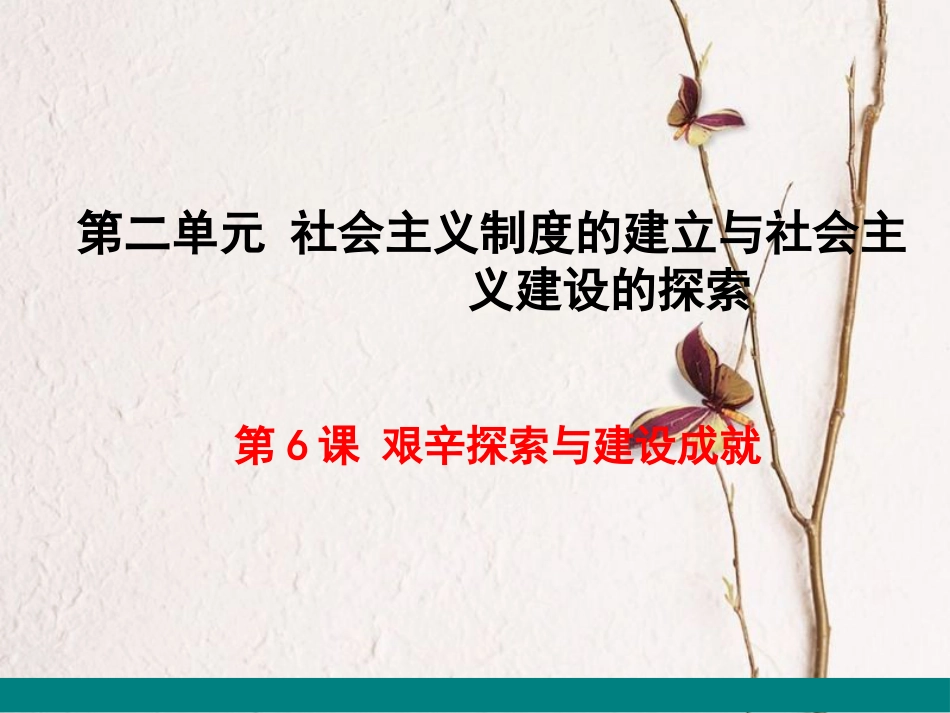 八年级历史下册 第二单元 社会主义制度的建立与社会主义建设的探索 第6课 艰辛探索与建设成就课件2 新人教版_第2页