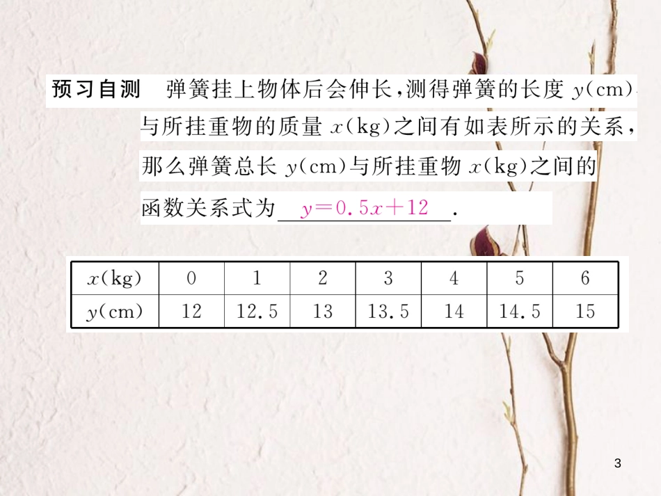 （黔西南专版）八年级数学下册 第19章 一次函数 19.1.2 函数的图象 第2课时 函数的三种表示方法作业课件 （新版）新人教版(1)_第3页