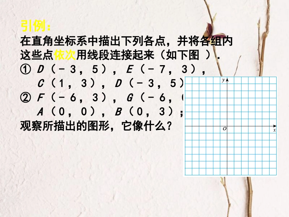 福建省宁德市寿宁县八年级数学上册 第三章 位置与坐标 3.2.2 平面直角坐标系（第2课时）课件 （新版）北师大版_第2页