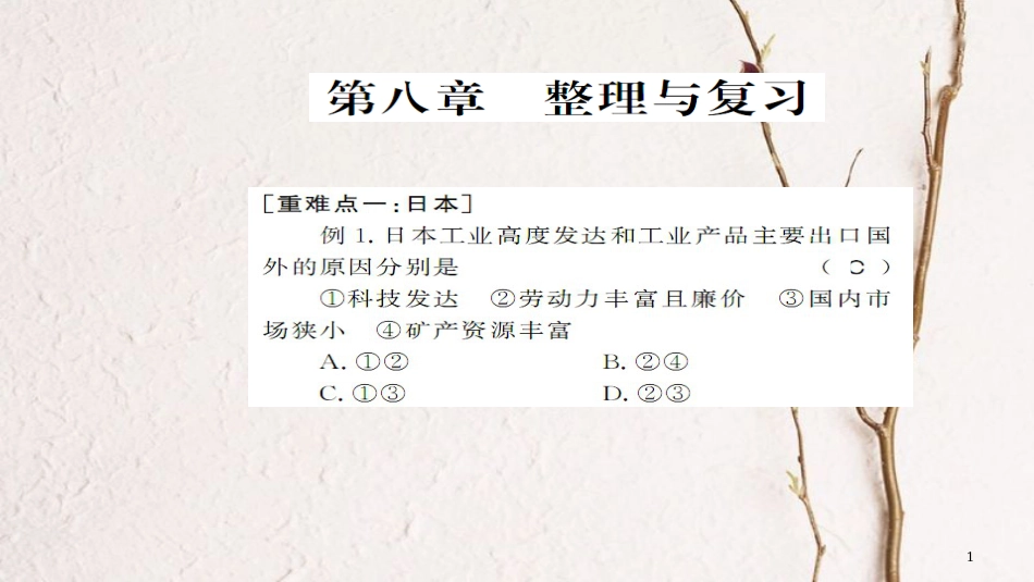 七年级地理下册 第八章 走进国家整理与复习课件 （新版）湘教版_第1页