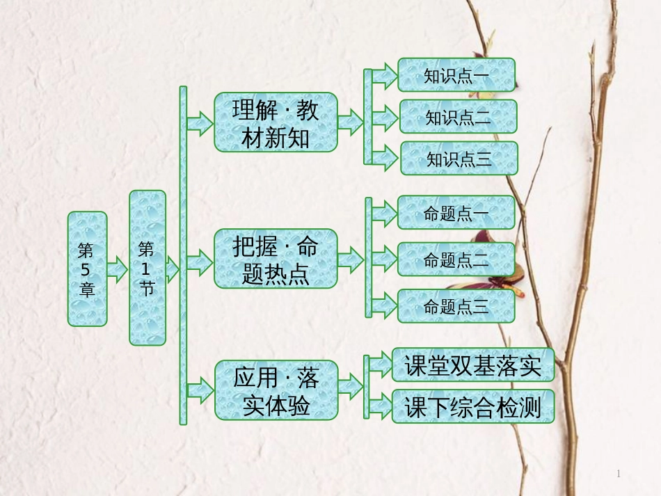 高中物理 第5章 光的干涉 衍射 偏振 第1节 光的干涉课件 鲁科版选修3-4(1)_第1页