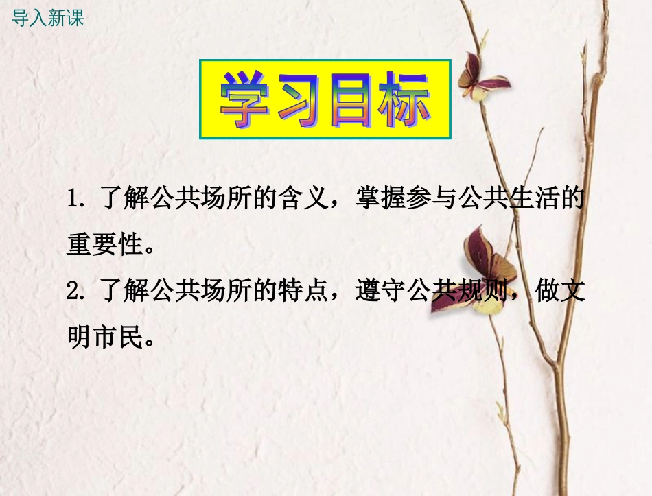 八年级道德与法治上册 第一单元 成长的空间 第三课 家门之外 第1框《穿行在公共场所 不一样的生活空间》课件 人民版(1)_第3页