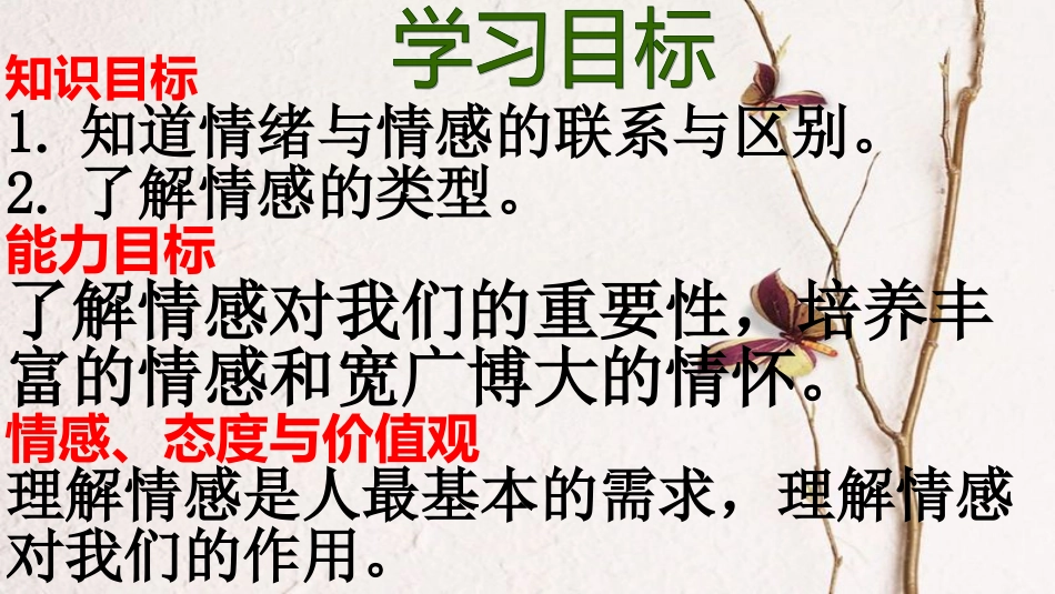 七年级道德与法治下册 第二单元 做情绪情感的主人 第五课 品出情感的韵味 第1框 我们的情感世界课件 新人教版[共27页]_第2页