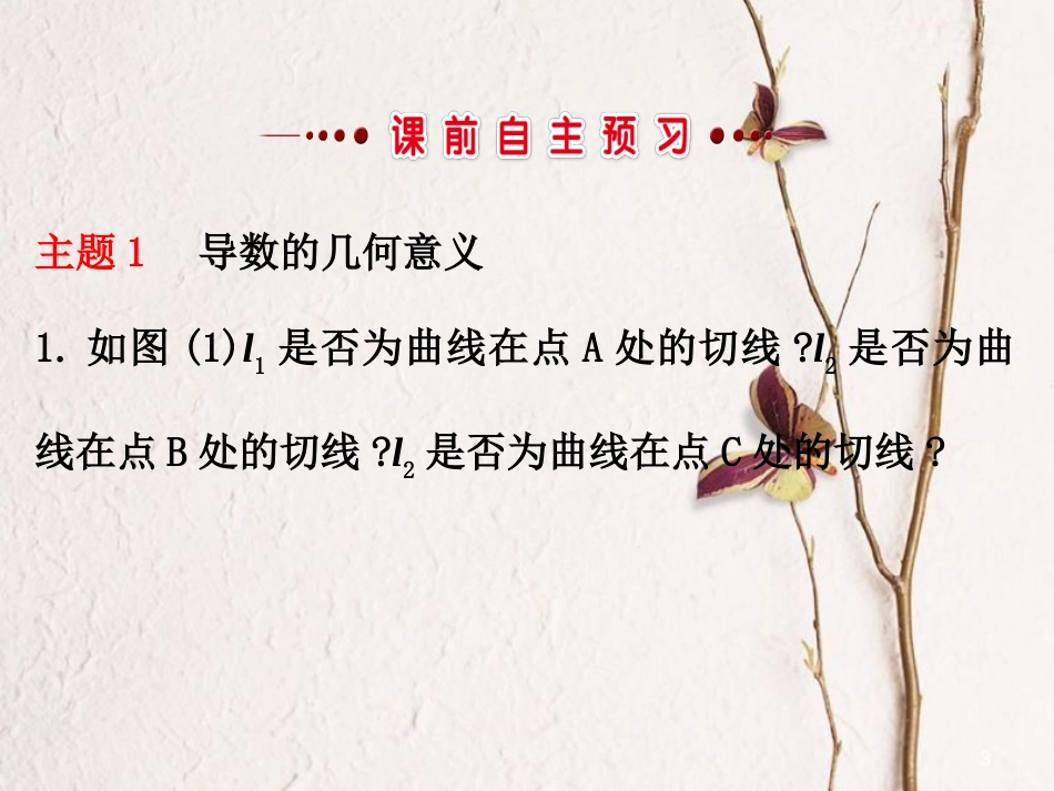 高中数学 第一章 导数及其应用 1.1 变化率与导数 1.1.3 导数的几何意义课件 新人教A版选修2-2_第3页