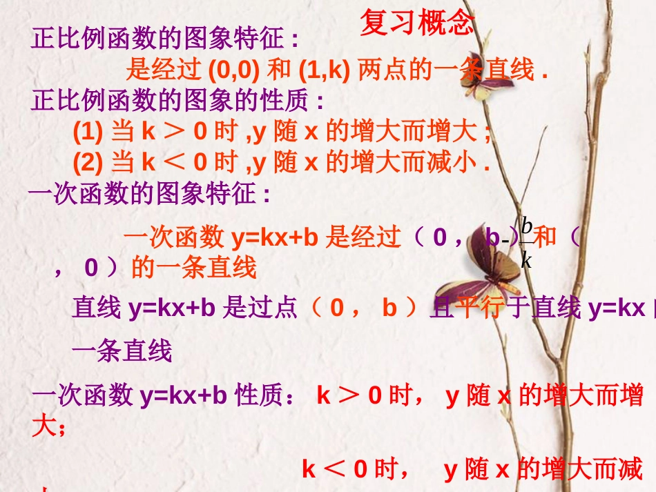 八年级数学下册 19.2 一次函数 19.2.4 确定一次函数解析式课件 （新版）新人教版_第2页