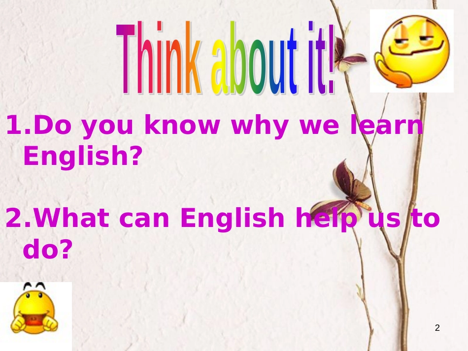 七年级英语下册 Unit 5 I Love Learning English Lesson 29 A Door to the World课件1 （新版）冀教版_第2页