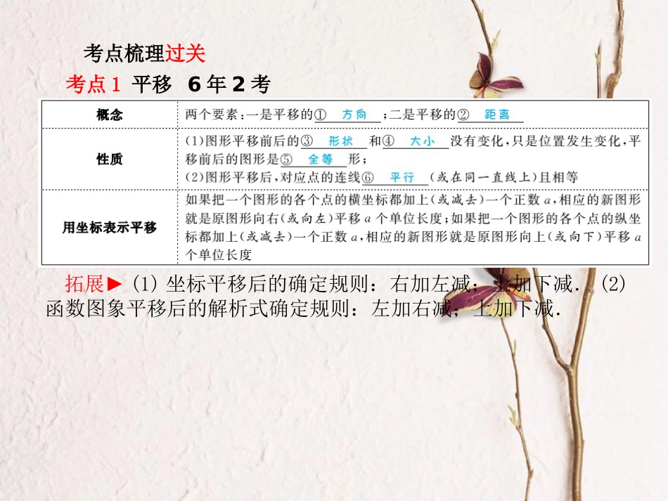 山东省滨州市中考数学复习 第7章 图形与变换 第22讲 图形的平移、对称与旋转课件(1)_第2页