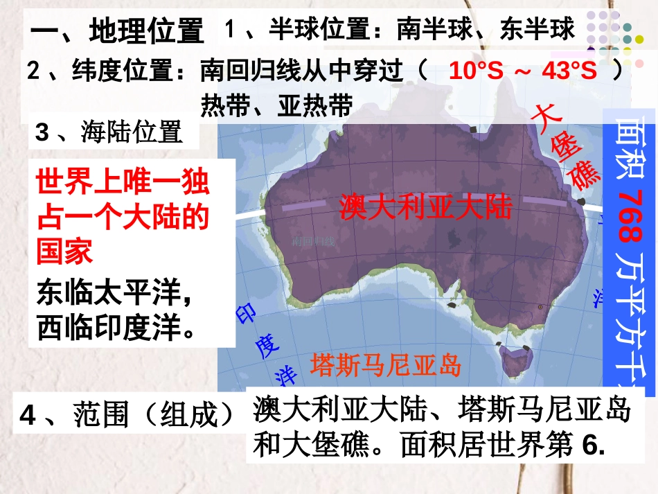 七年级地理下册 8.4澳大利亚教学课件 （新版）新人教版_第3页