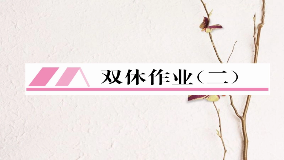 九年级物理全册 双休作业二习题课件 （新版）新人教版_第1页