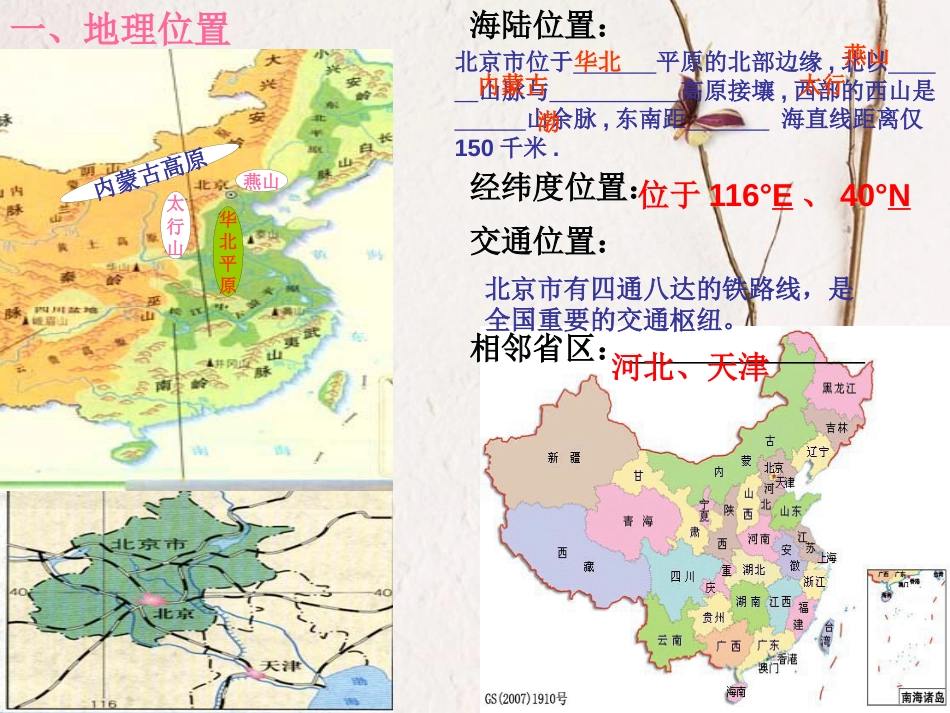 山西省太原市八年级地理下册 7.1北京——祖国的心脏课件 晋教版(1)_第2页