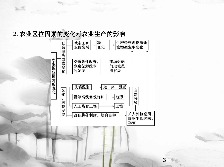 （新课标）2019版高考地理一轮复习 专题九 农业生产活动课件_第3页