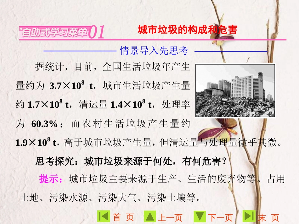 高中地理 第三单元 环境污染与防治 第三节 城市垃圾污染的防治课件 鲁教版选修6_第2页