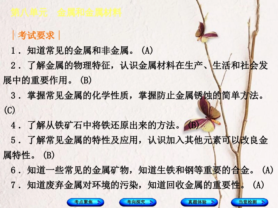 （安徽专版）中考化学复习 第八单元 金属和金属材料课件_第2页