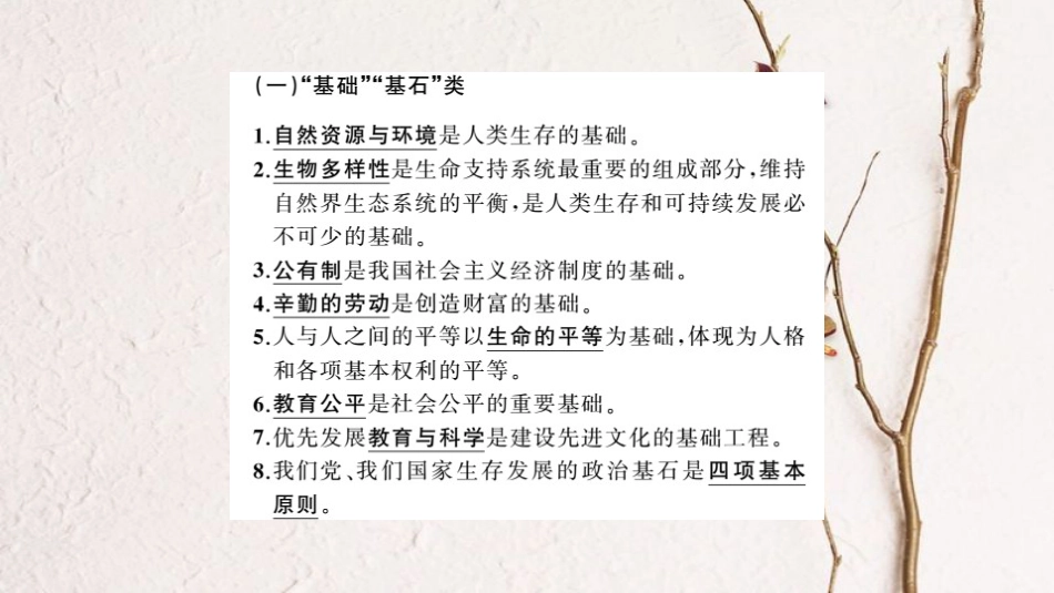 中考政治 核心观点篇专题复习_第2页
