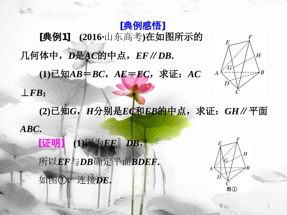 （通用版）高考数学二轮复习 专题三 立体几何 第二讲 大题考法——立体几何课件 文_第2页