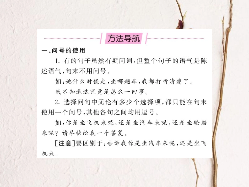 中考语文总复习 第2编 语文知识积累与运用 专题九 标点符号课件 语文版(1)_第2页