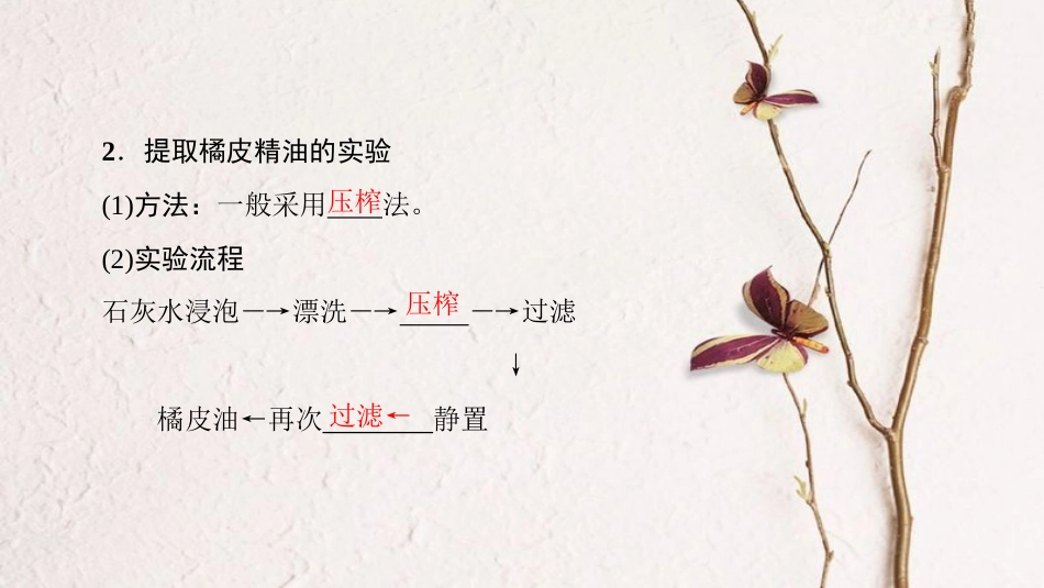 高三生物一轮复习 第3讲 植物有效成分的提取课件 新人教版选修1(1)_第3页