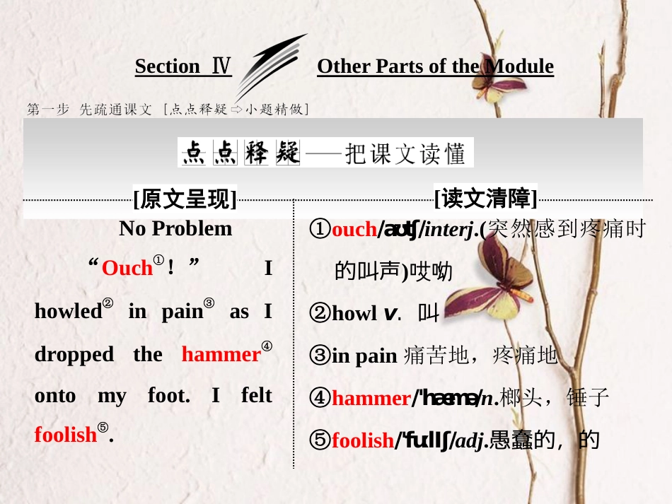 高中英语 Module 5 Ethnic Culture Section Ⅳ Other Parts of the Module课件 外研版选修7_第1页