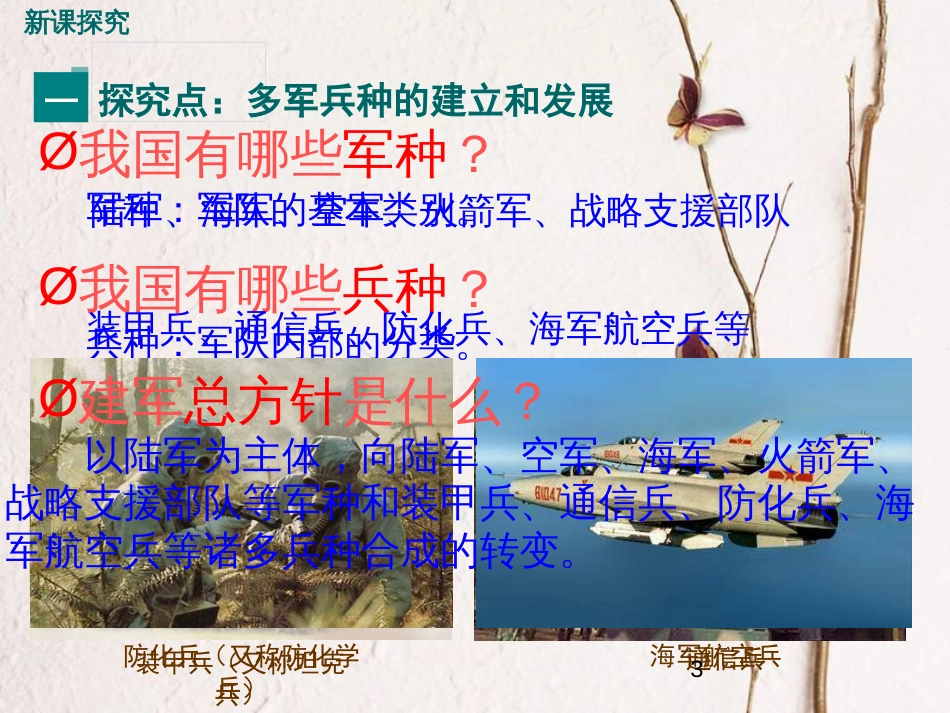 八年级历史下册 第15课 建设现代化的国防和人民军队教学课件 川教版(1)_第3页