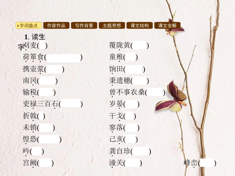 学年八年级语文上册 第六单元 21 诗词五首课件 语文版_第3页
