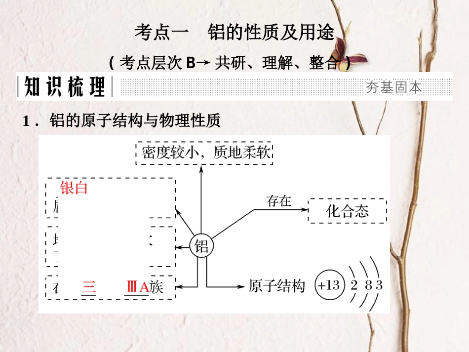 高考化学总复习 从铝土矿到铝合金课件 苏教版(1)_第2页