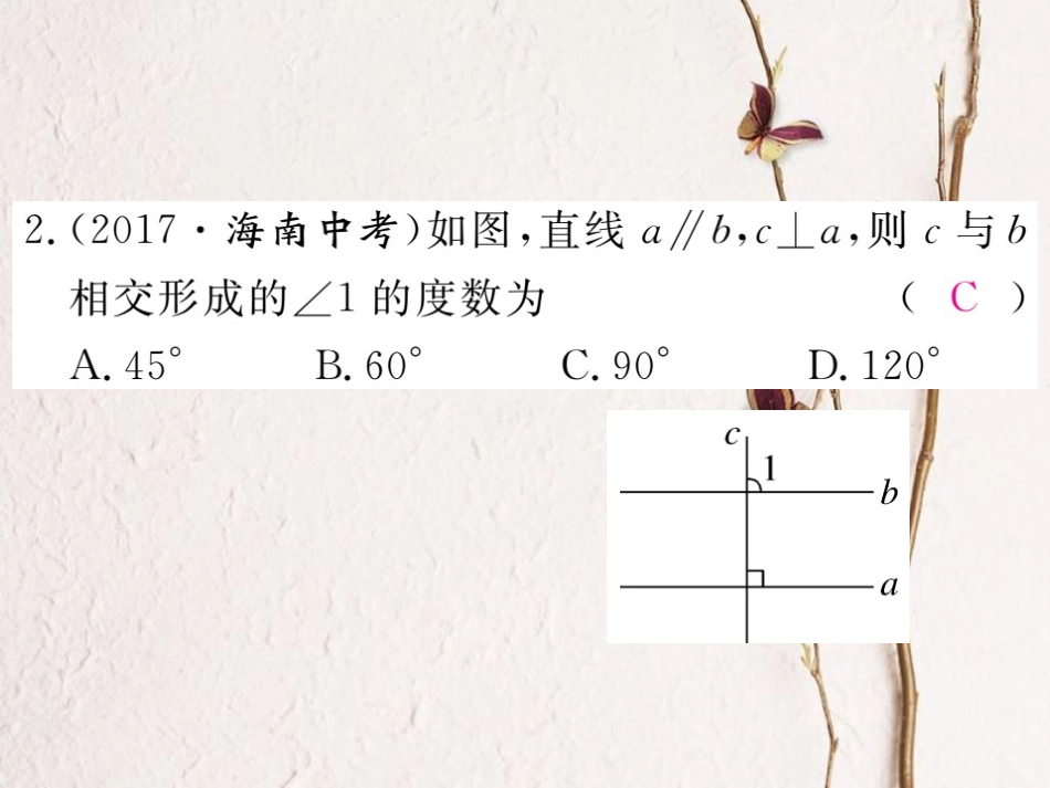 七年级数学下册 第二章 相交线与平行线 2.3 平行线的性质 第1课时 平行线的性质练习课件 （新版）北师大版_第3页