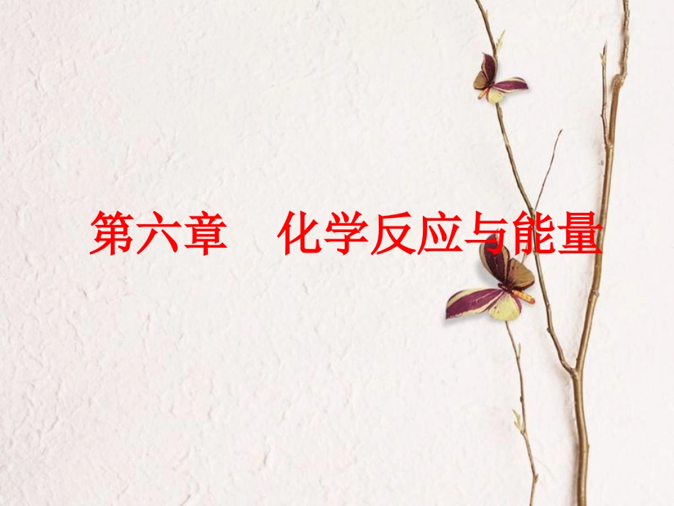 高考化学二轮复习 第六章 化学反应与能量 6.1 化学能与热能课件(1)_第1页