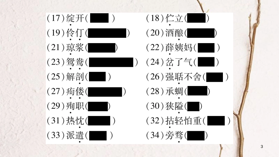 八年级语文下册 期末复习专题1 语音汉字课件 苏教版(1)_第3页
