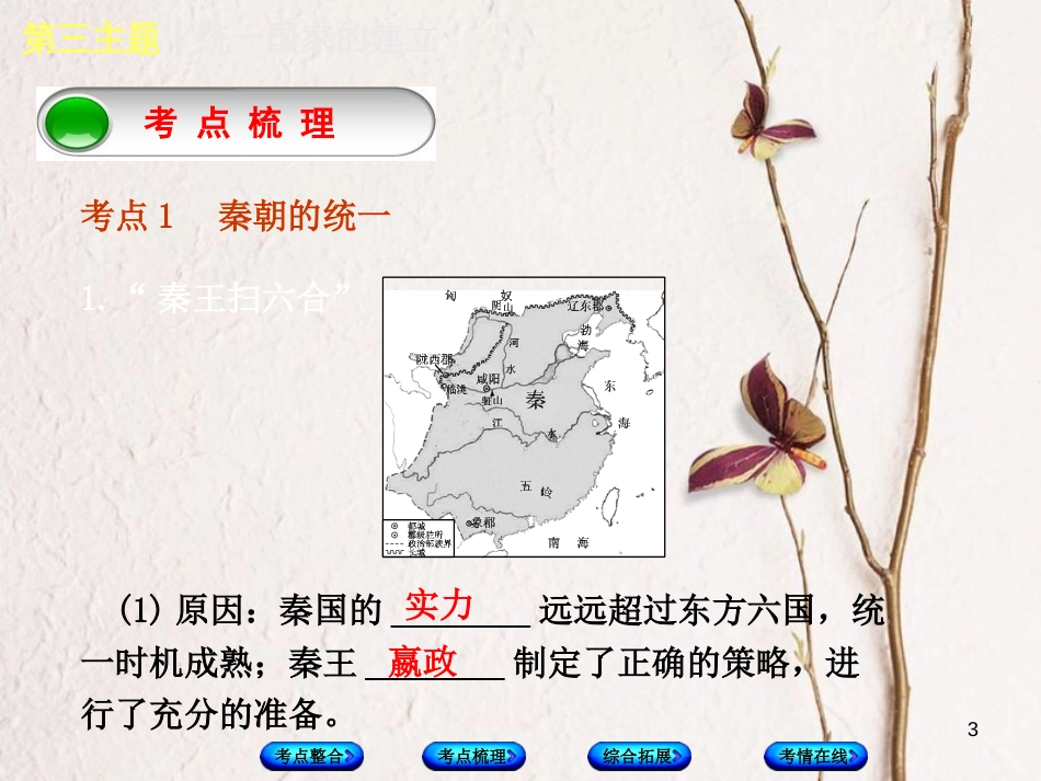 （重庆专版）中考历史复习 教材梳理 第一部分 中国古代史 第三主题 统一国家的建立课件(1)_第3页