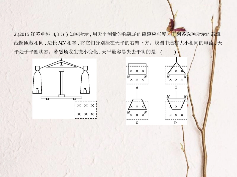 （江苏专用）2019版高考物理总复习 专题九 磁场课件(1)_第3页