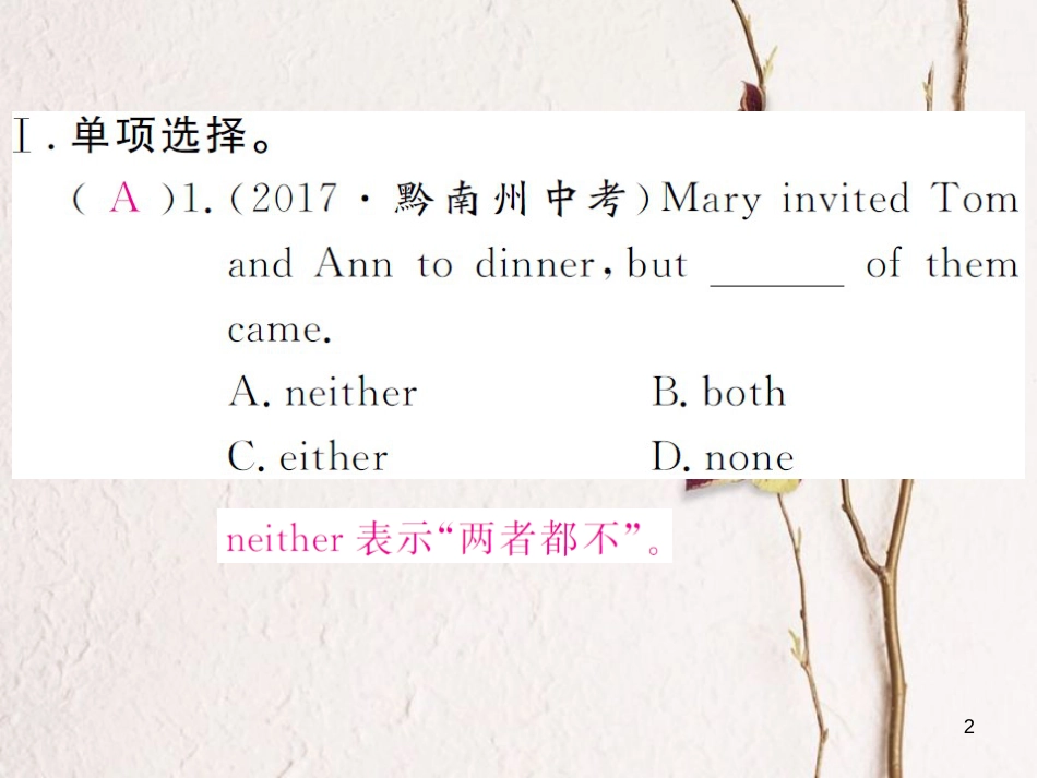 （贵州专版）八年级英语下册 Unit 3 Could you please clean your room Self Check作业课件 （新版）人教新目标版(1)_第2页