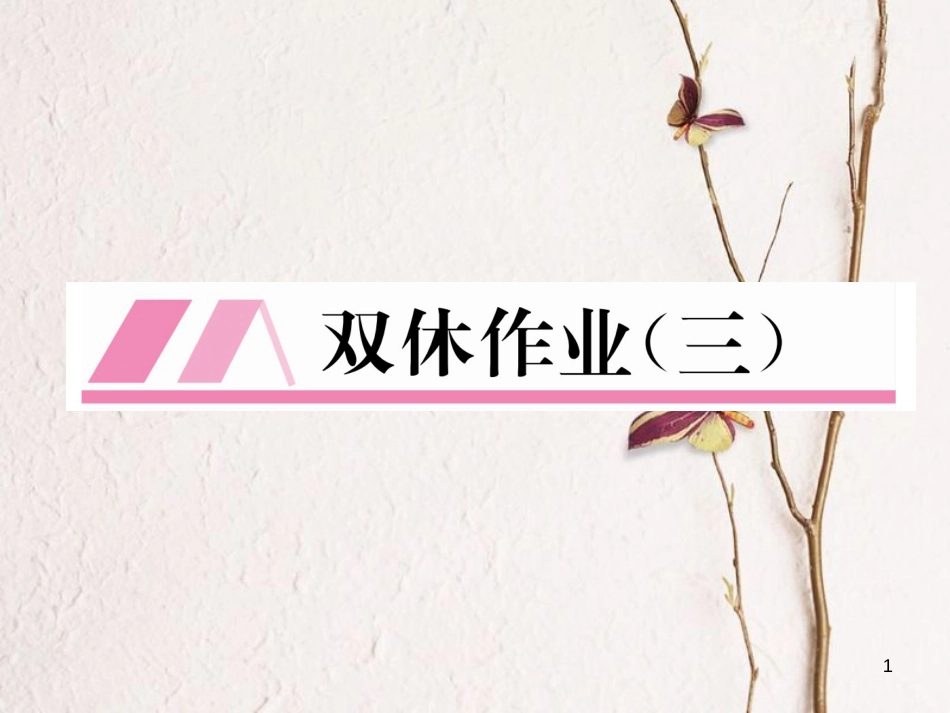 （云南专版）八年级数学下册 双休作业（三）作业课件 （新版）新人教版_第1页
