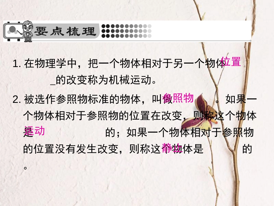 学年八年级物理全册 2.1 动与静课件 （新版）沪科版(1)_第2页