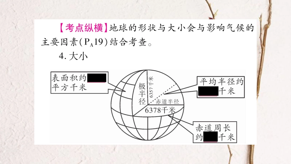 中考地理总复习 知识梳理 七上 第2章 地球的面貌 第1节 认识地球课件 湘教版(1)_第3页