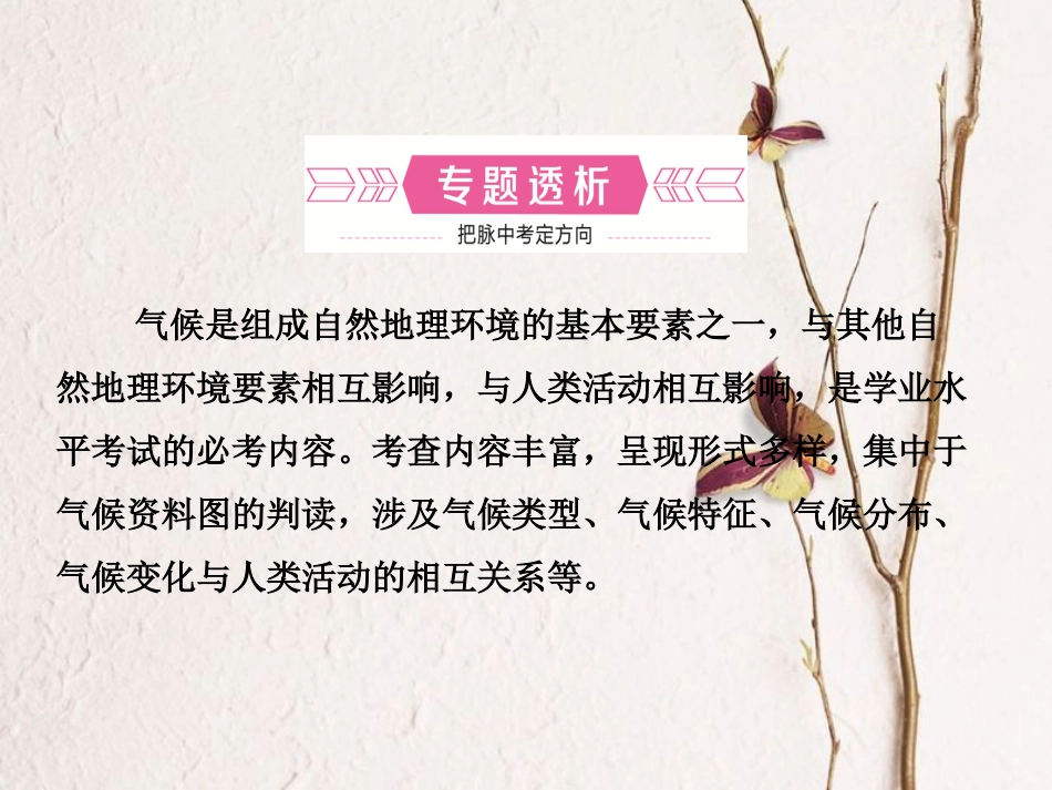 （烟台专版）中考地理总复习 专题过招三 气候及其影响课件_第2页