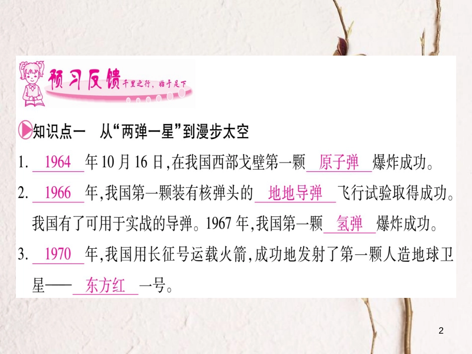 八年级历史下册 第六单元 科学技术与社会生活 第18课 科学技术成就习题课件 新人教版(1)_第2页