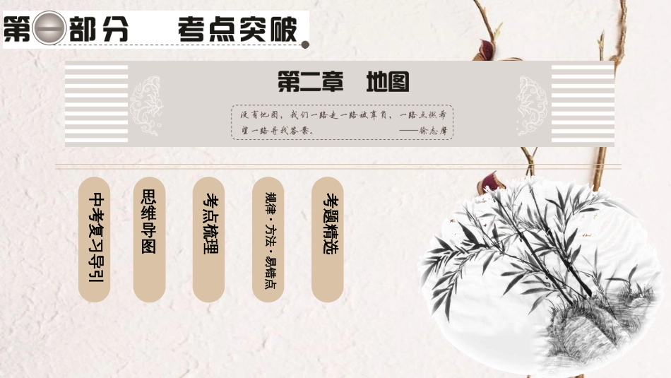 中考地理总复习 第1部分 考点突破 第2章 地图课件 新人教版(1)_第1页