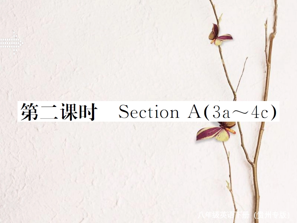 （贵州专版）春八年级英语下册 Unit 3 Could you please clean your room（第2课时）作业课件 （新版）人教新目标版(1)_第1页
