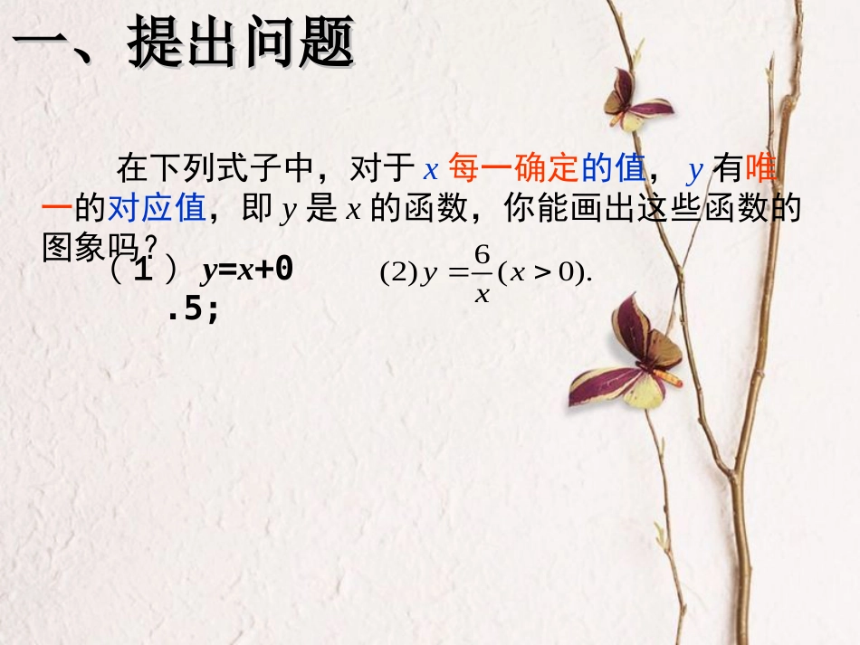 广东省中山市八年级数学下册 第19章 一次函数 19.1.2 函数的图象（第2课时）教学课件 （新版）新人教版(1)_第3页