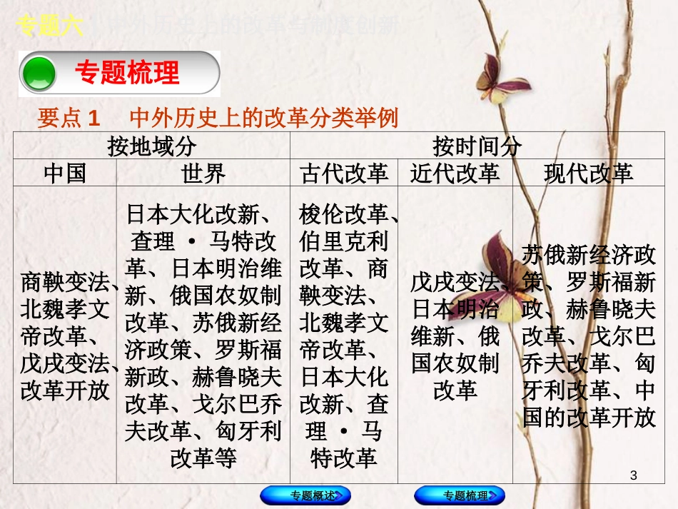 （重庆专版）中考历史复习 专题突破 专题六 中外历史上的改革与制度创新课件(1)_第3页