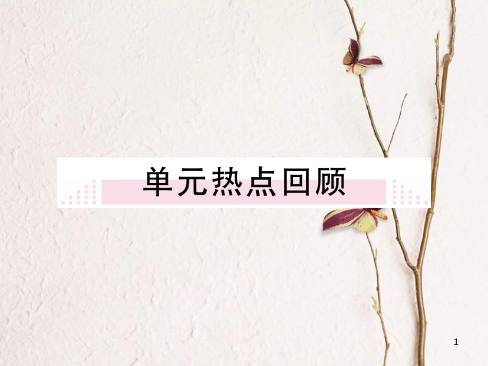 八年级历史下册 第一单元 中华人民共和国的成立和巩固热点回顾练习课件 新人教版(1)_第1页