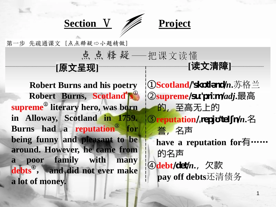 高中英语 Unit 1 The written word Section Ⅴ Project课件 牛津译林版选修8(1)_第1页