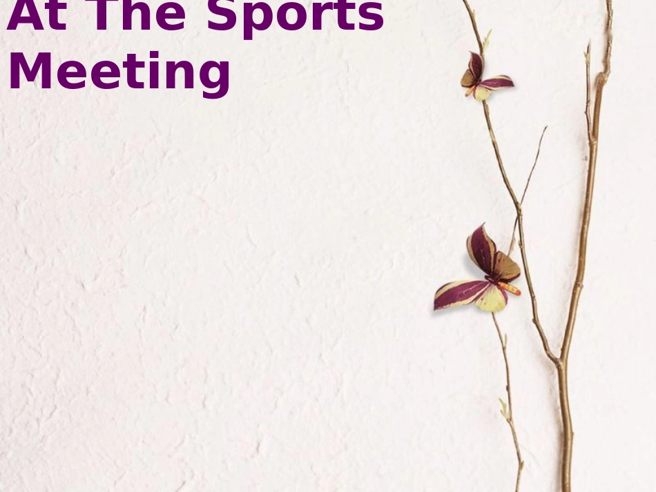 六年级英语下册 Unit 4 At the Sports Meeting课件4 陕旅版_第1页