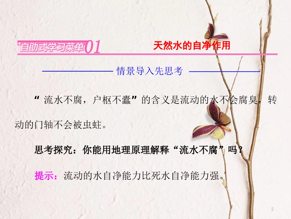 高中地理 第二章 环境污染与防治 第一节 水污染及其成因课件 新人教版选修6(1)_第2页