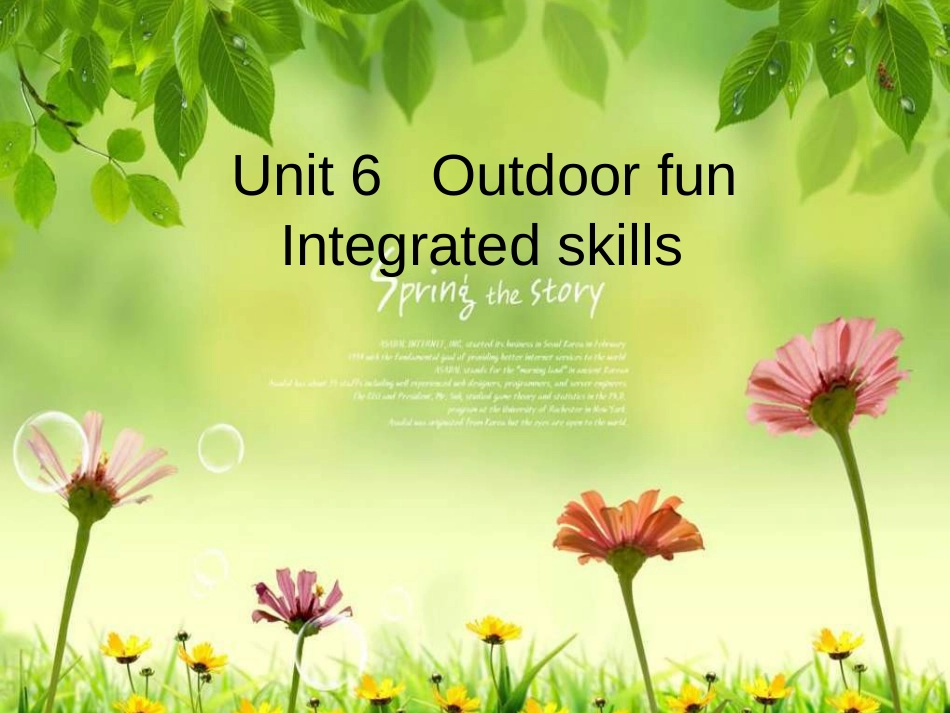 江苏省昆山市七年级英语下册 Unit 6 Outdoor fun Integrated skills课件 （新版）牛津版(1)_第1页