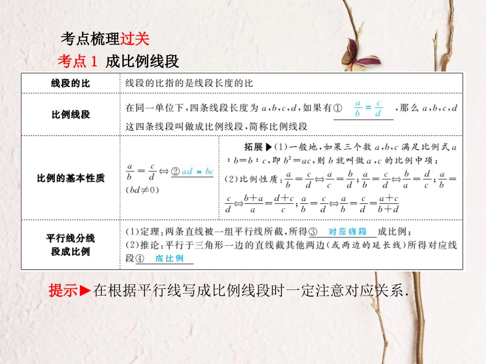 山东省滨州市中考数学复习 第7章 图形与变换 第23讲 图形的相似课件_第2页