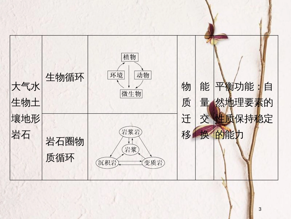 高考地理二轮复习 第6单元 自然地理环境的整体性与差异性课件(1)_第3页